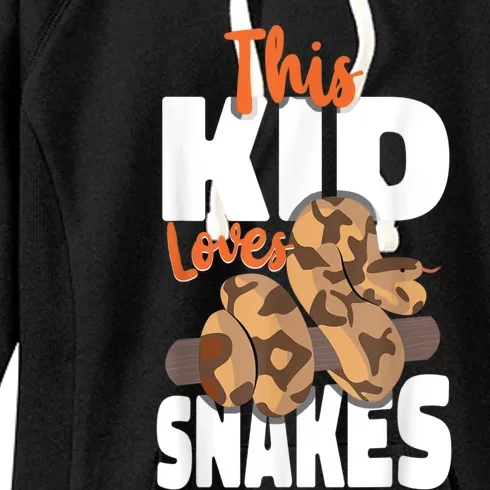 Snake Serpent This Kids Loves Snakes Women's Fleece Hoodie