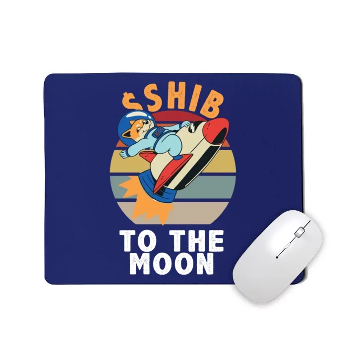 Shiba, Shib To The Moon Mousepad