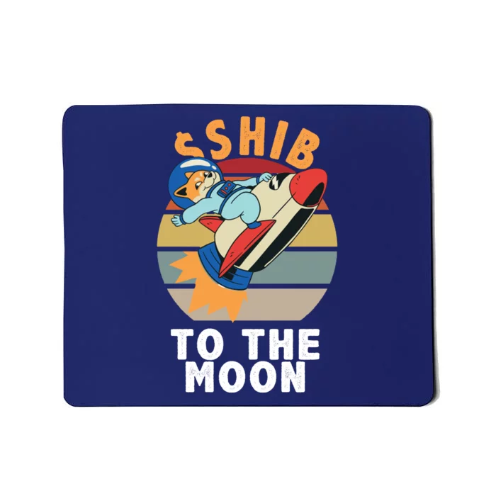 Shiba, Shib To The Moon Mousepad