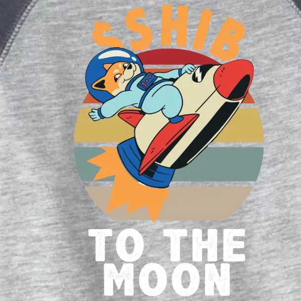 Shiba, Shib To The Moon Toddler Fine Jersey T-Shirt