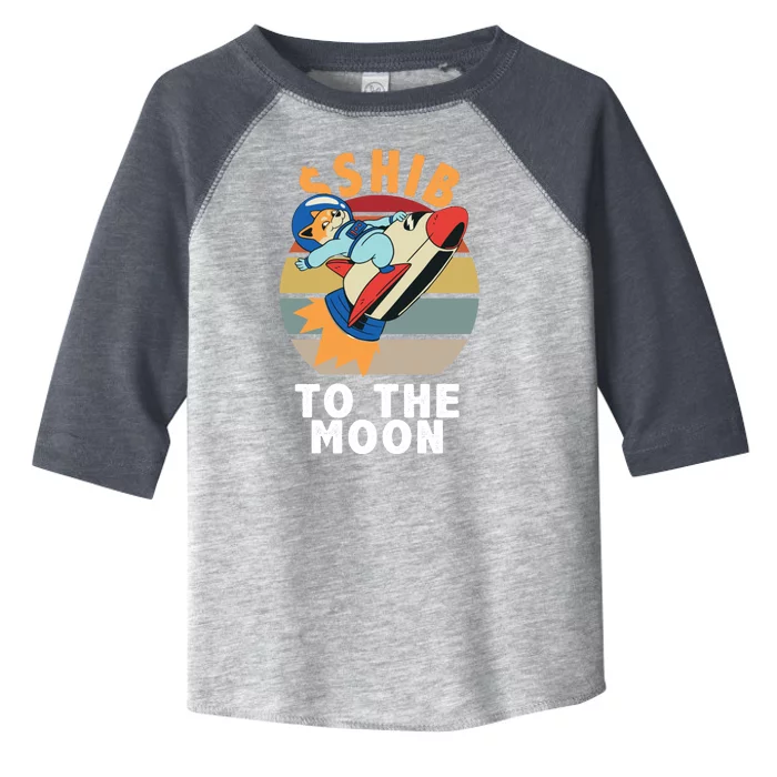 Shiba, Shib To The Moon Toddler Fine Jersey T-Shirt