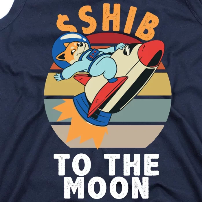 Shiba, Shib To The Moon Tank Top