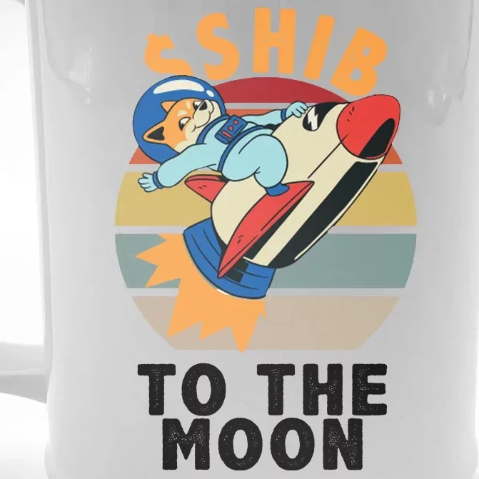 Shiba, Shib To The Moon Front & Back Beer Stein