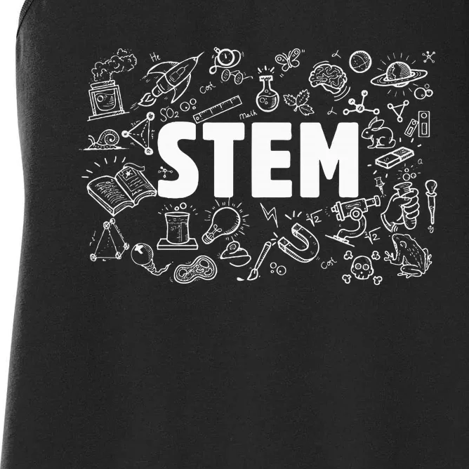 Stem Science Technology Engineering Math Teacher Student Women's Racerback Tank