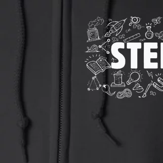 Stem Science Technology Engineering Math Teacher Student Full Zip Hoodie