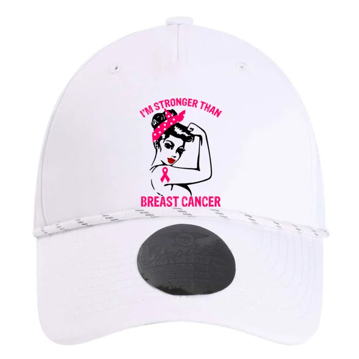 Strong Stronger Than Breast Cancer Support Funny Gift Funny Gift Performance The Dyno Cap