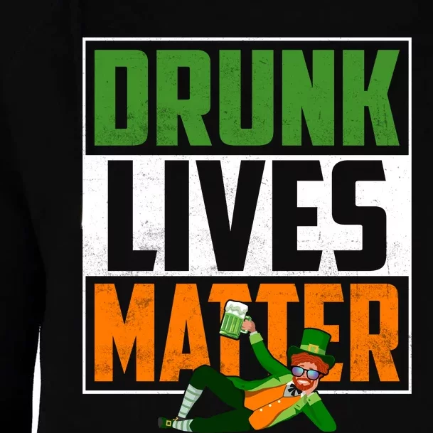 Drunk Lives Matter Womens Funnel Neck Pullover Hood