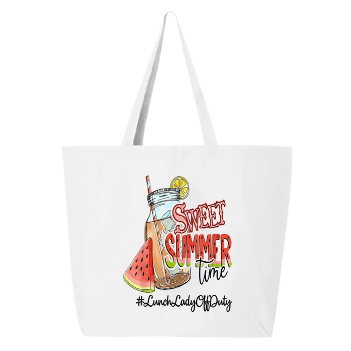 Sweet Summer Time Last Day Of School Lunch Lady Off Duty 25L Jumbo Tote