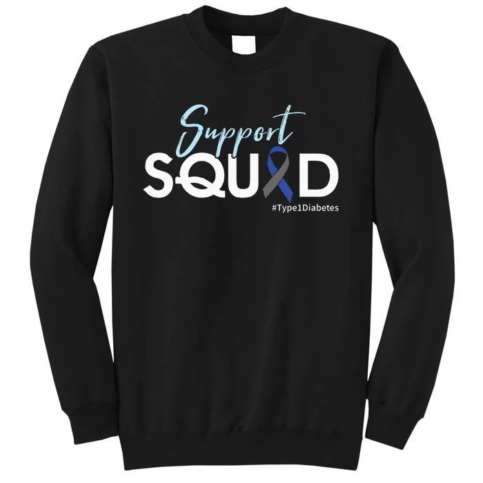 Support Squad Type 1 Diabetes Awareness Sweatshirt