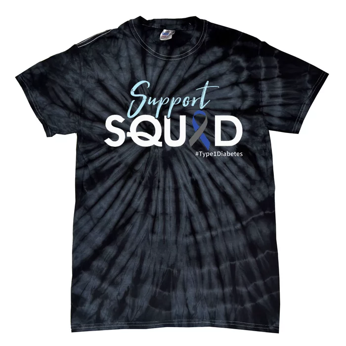 Support Squad Type 1 Diabetes Awareness Tie-Dye T-Shirt