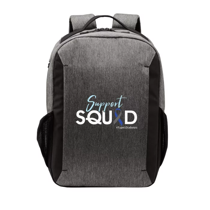 Support Squad Type 1 Diabetes Awareness Vector Backpack