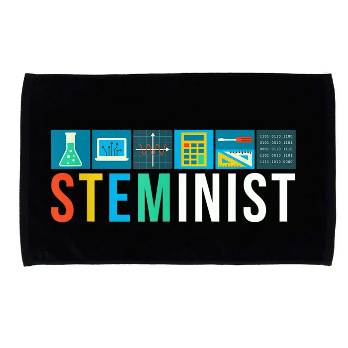 Steminist Science Technology Engineering Math STEM Microfiber Hand Towel