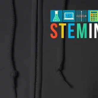 Steminist Science Technology Engineering Math STEM Full Zip Hoodie