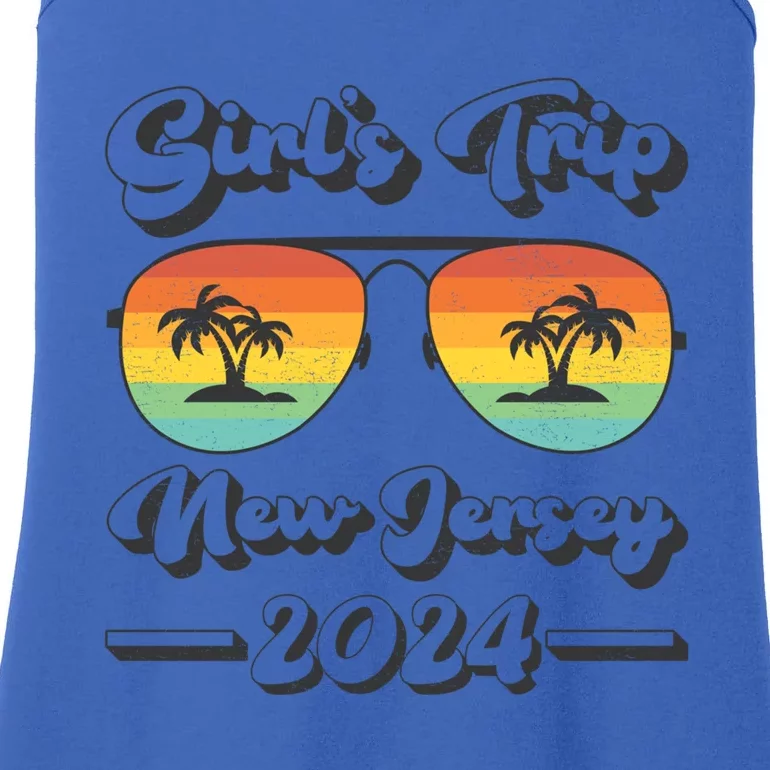 Summer Sunglasses Trip 2024 New Jersey Beach Cute Gift Ladies Essential Tank