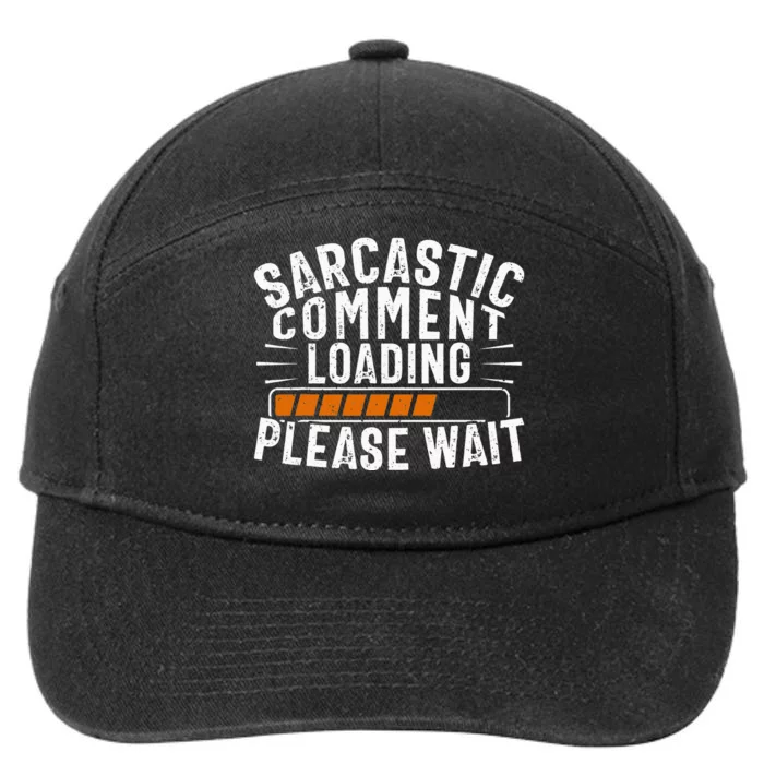 Sarcasm, Sarcastic Tee, Novelty Humor 7-Panel Snapback Hat