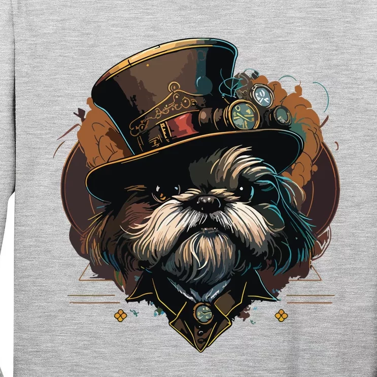 Steampunk Shih Tzu Tall Long Sleeve T-Shirt