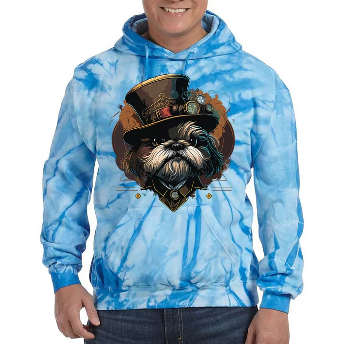 Steampunk Shih Tzu Tie Dye Hoodie