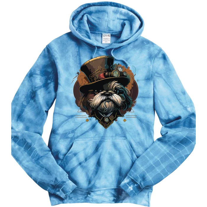 Steampunk Shih Tzu Tie Dye Hoodie