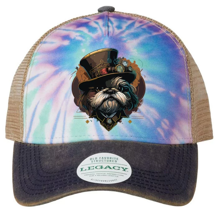 Steampunk Shih Tzu Legacy Tie Dye Trucker Hat