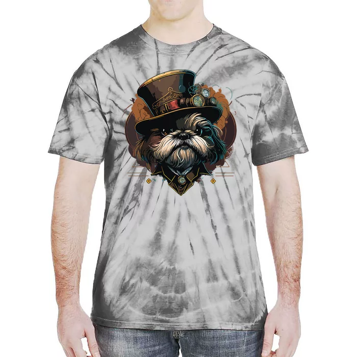 Steampunk Shih Tzu Tie-Dye T-Shirt