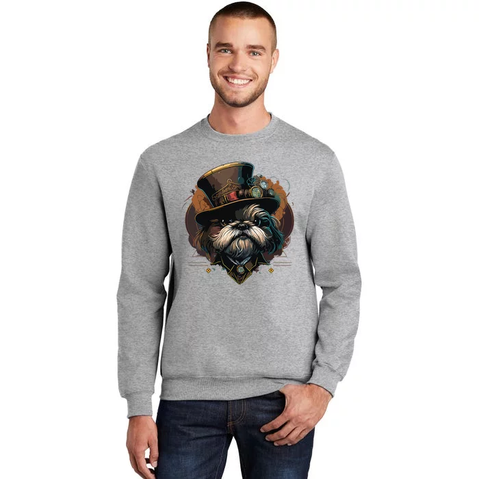 Steampunk Shih Tzu Tall Sweatshirt