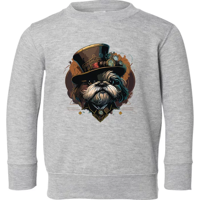 Steampunk Shih Tzu Toddler Sweatshirt