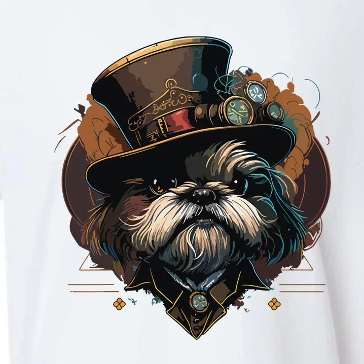 Steampunk Shih Tzu Sueded Cloud Jersey T-Shirt