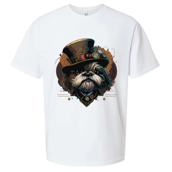 Steampunk Shih Tzu Sueded Cloud Jersey T-Shirt