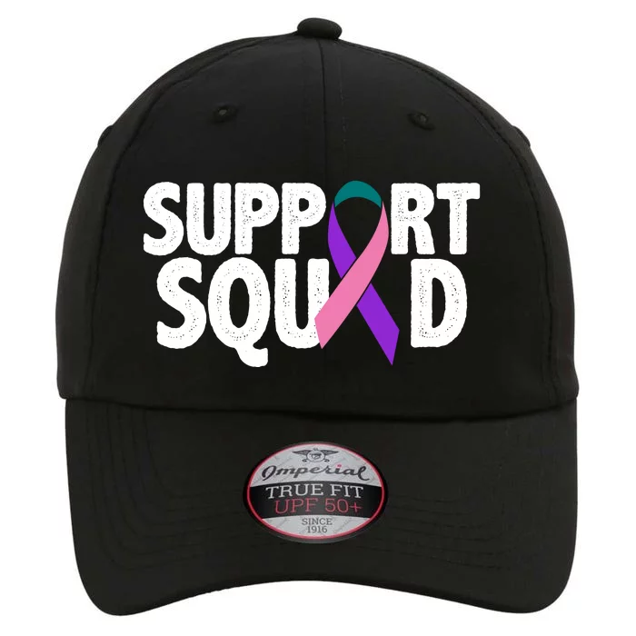 Thyroid Cancer Support Squad Teal Purple Pink Ribbon The Original Performance Cap