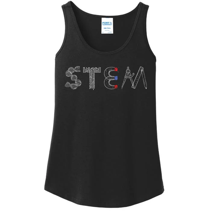 Stem Science Technology Engineering Math Teacher Student Ladies Essential Tank