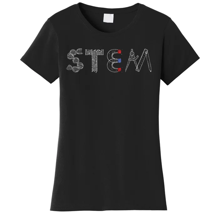 Stem Science Technology Engineering Math Teacher Student Women's T-Shirt