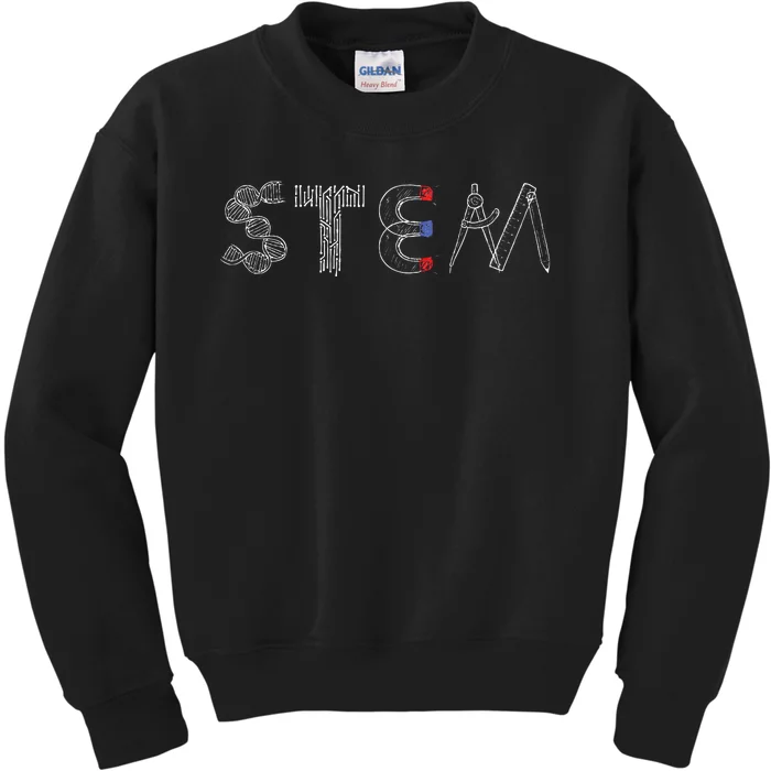 Stem Science Technology Engineering Math Teacher Student Kids Sweatshirt