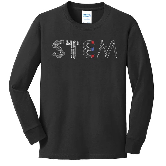 Stem Science Technology Engineering Math Teacher Student Kids Long Sleeve Shirt