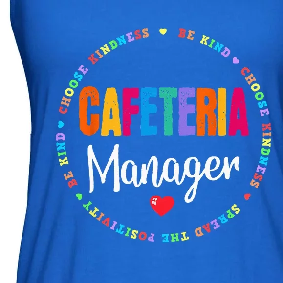 School Support Team Matching Cafeteria Manager Squad Crew Ladies Essential Flowy Tank