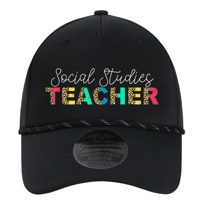 Social Studies Teacher Leopard Back To School First Day Performance The Dyno Cap