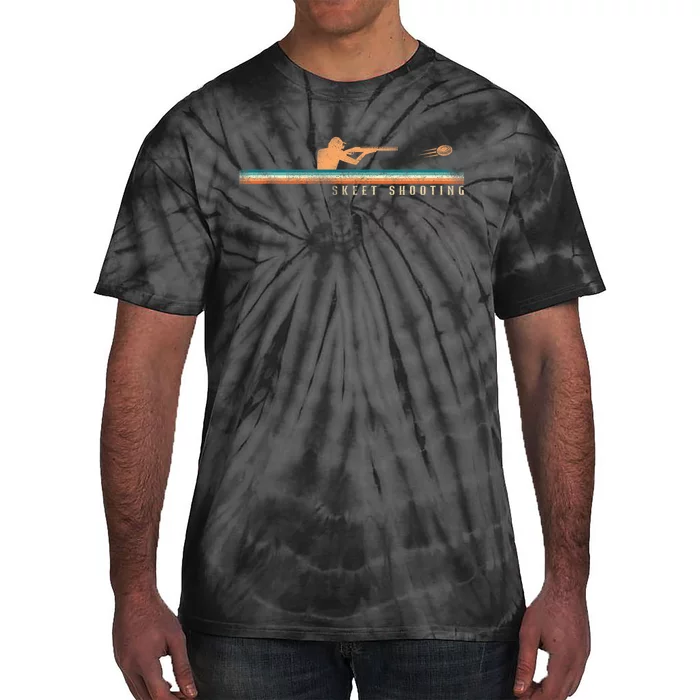 Shotgun Skeet Trap Clay Pigeon Shooting Retro Vintage Skeet Tie-Dye T-Shirt