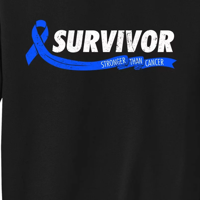 Survivor Stronger Than Cancer Colon Cancer Awareness Gift Sweatshirt