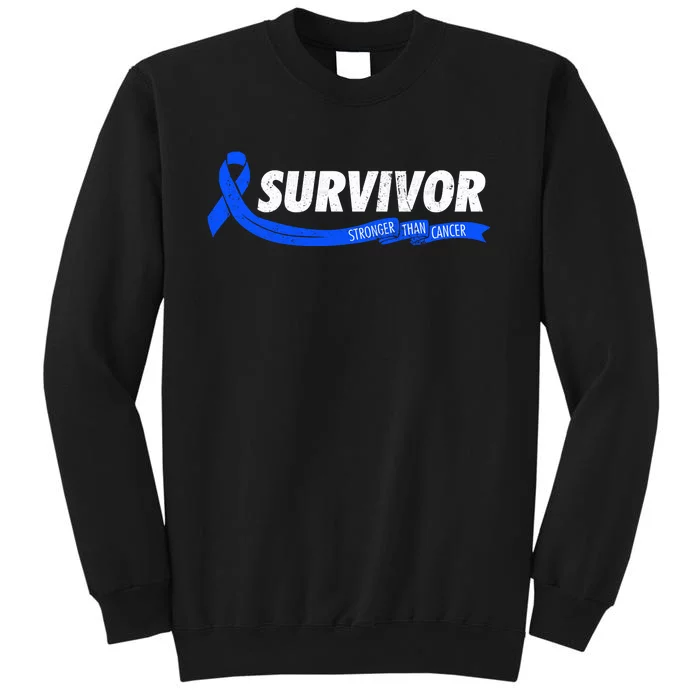 Survivor Stronger Than Cancer Colon Cancer Awareness Gift Sweatshirt