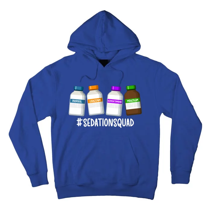 Sedation Squad Trauma Icu Nurse Trauma Intensive Care Unit Gift Tall Hoodie