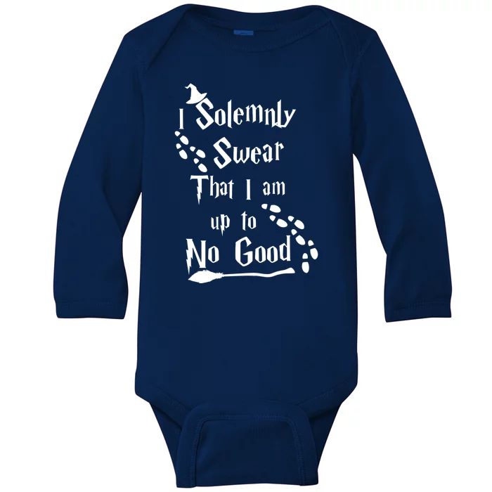 Solemnly Swear Up To No Good Baby Long Sleeve Bodysuit