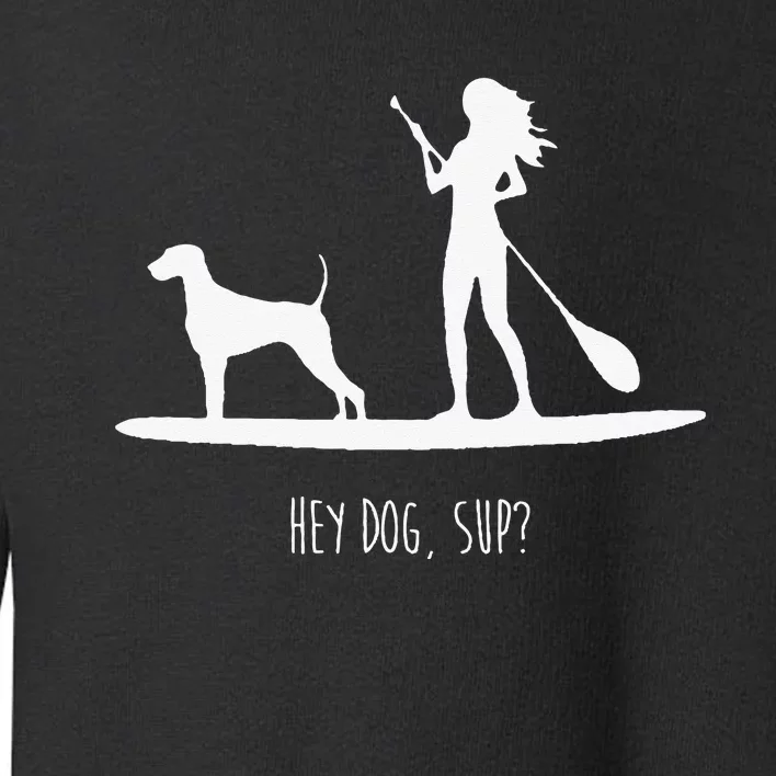 SUP Stand Up Paddle Board with Dog Toddler Sweatshirt