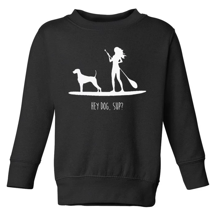 SUP Stand Up Paddle Board with Dog Toddler Sweatshirt