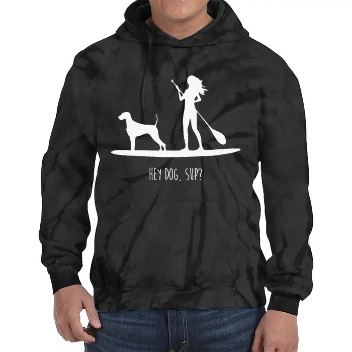 SUP Stand Up Paddle Board with Dog Tie Dye Hoodie