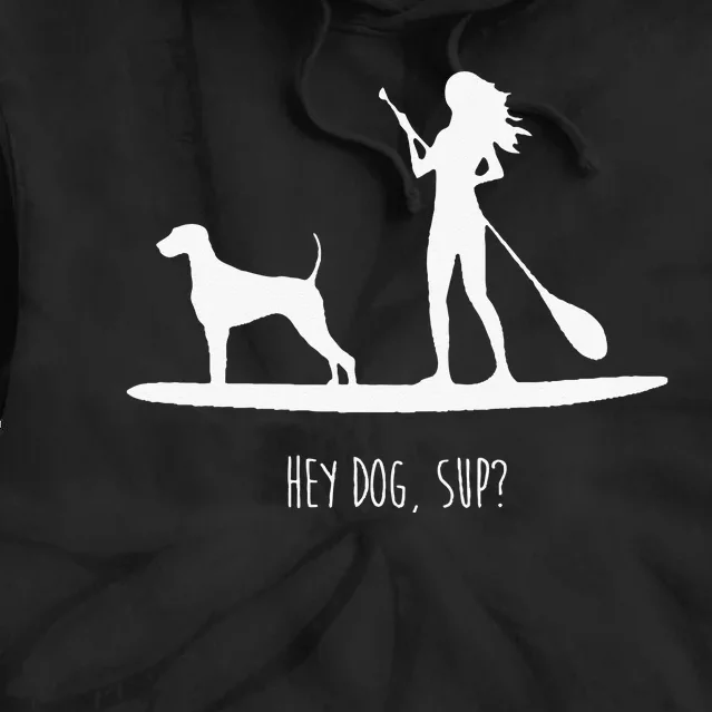 SUP Stand Up Paddle Board with Dog Tie Dye Hoodie