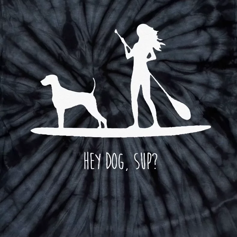 SUP Stand Up Paddle Board with Dog Tie-Dye T-Shirt