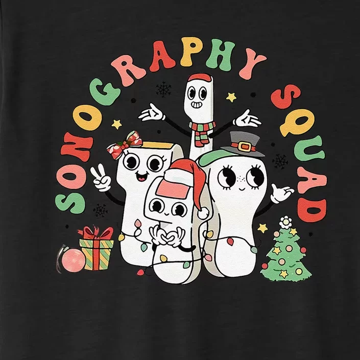 Sonography Squad Ultrasound Awareness Month Christmas ChromaSoft Performance T-Shirt