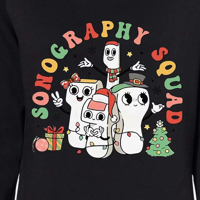 Sonography Squad Ultrasound Awareness Month Christmas Womens California Wash Sweatshirt