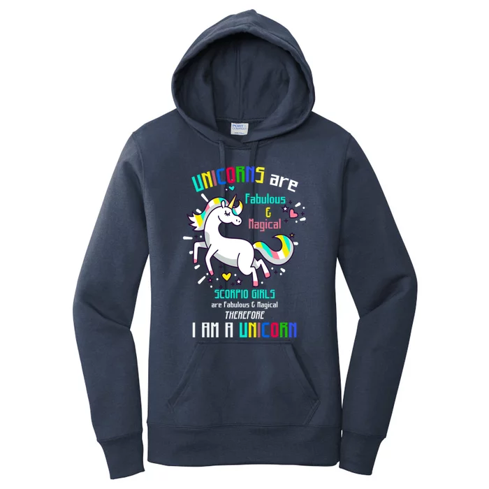 Scorpio Sign Unicorns Scorpio Are Fabulous Birth Gift Women's Pullover Hoodie