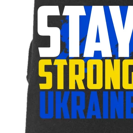 Stay Strong Ukraine Doggie 3-End Fleece Hoodie