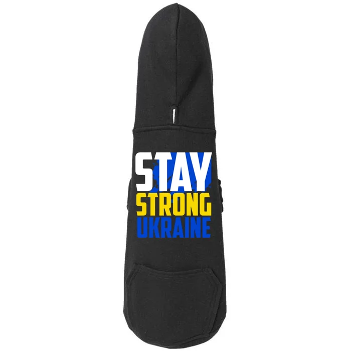 Stay Strong Ukraine Doggie 3-End Fleece Hoodie